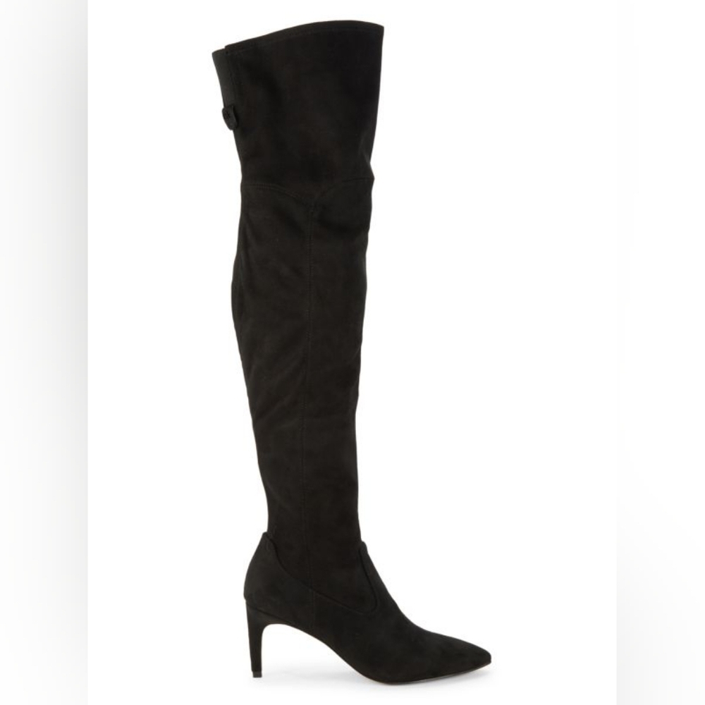 Calvin Klein‎ Over-the-Knee Boot Women's 6M Sacha Faux Suede Stiletto Point Toe